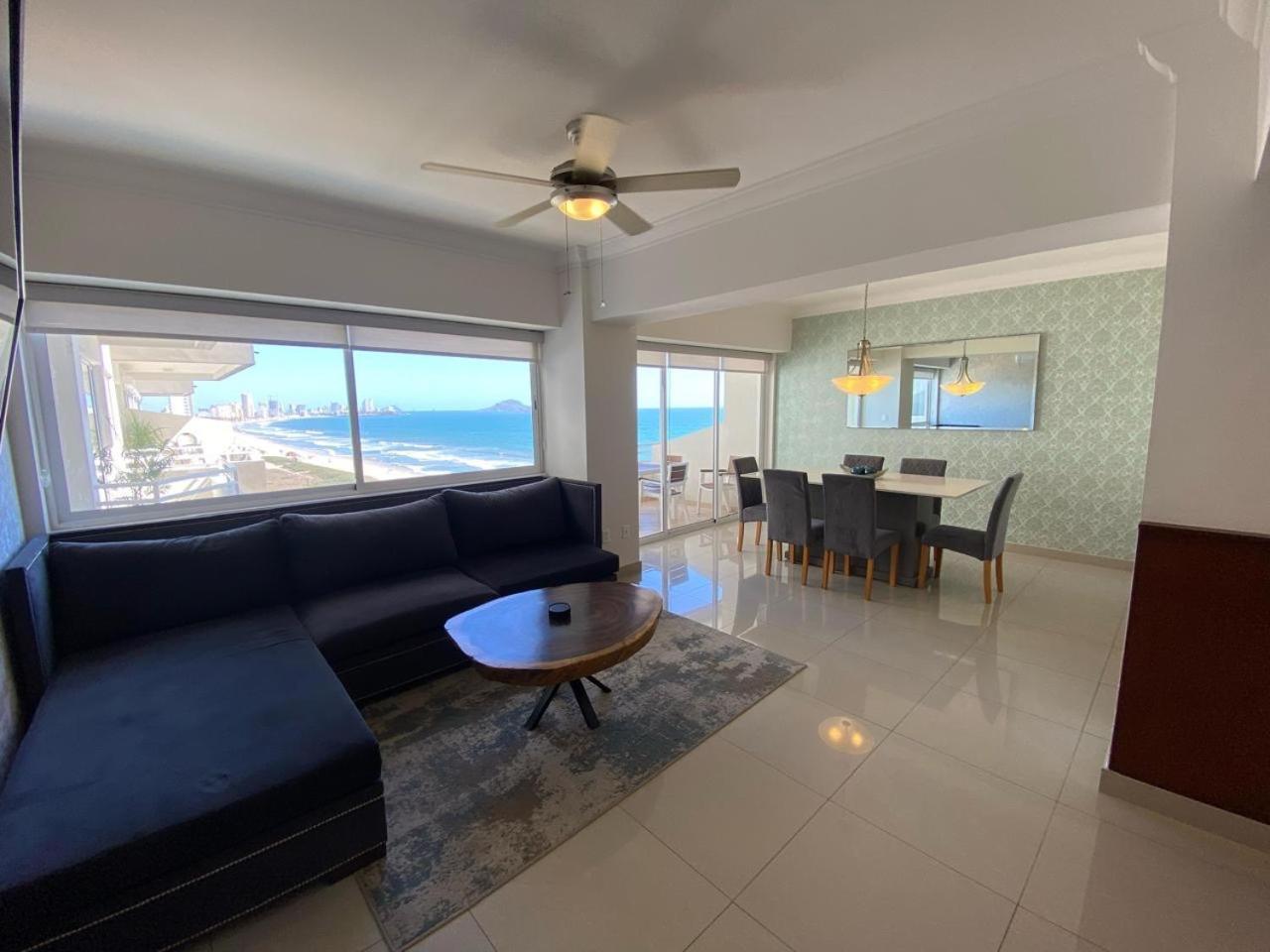 Апартаменты A Pie De Playa Con Alberca Jacuzzi Vista Al Mar Масатлан Экстерьер фото